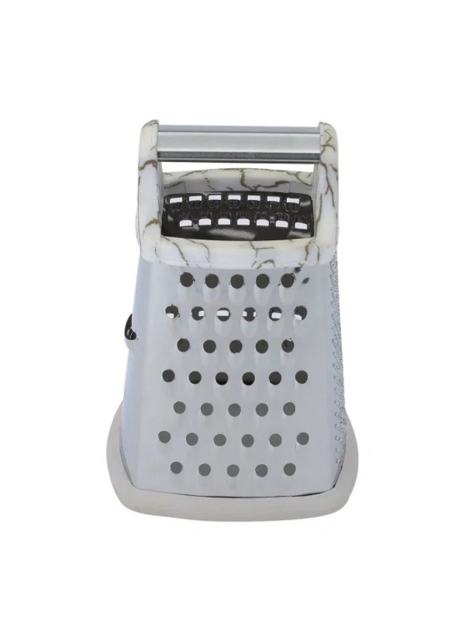 Alsaif grater, 4 sides, plastic handle - silver - Image 5