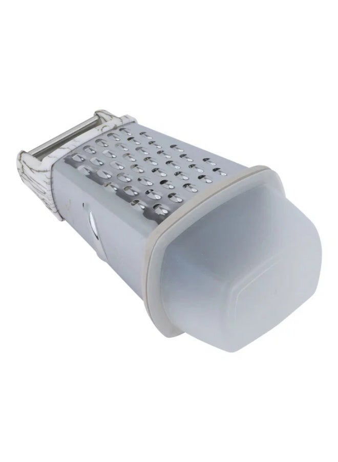 Alsaif grater, 4 sides, plastic handle - silver - Image 4