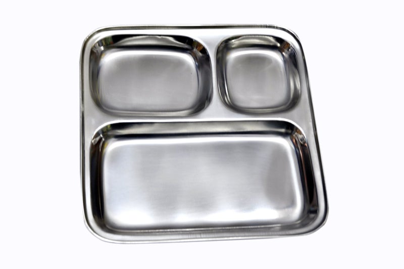 Dynore 18 pcs Stainless Pav bhaji Plate Dinner Set - Image 3