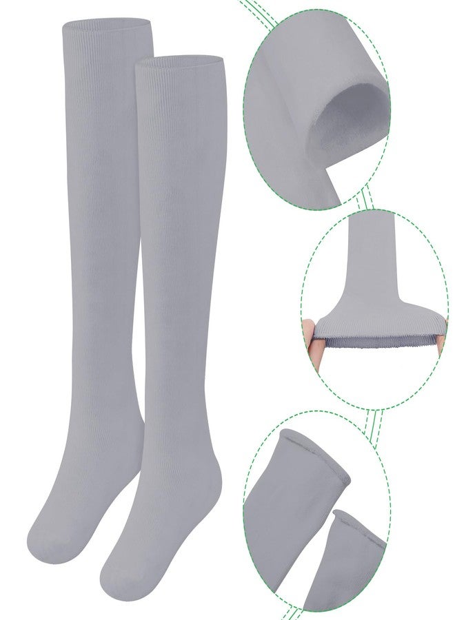 Seematn 2 Pairs Replacement Sock Liner for Walking Boots or Walker Brace Breathable Orthopedics Socks Fracture Walking Boot Sock Medical Boot Sock for Women and Men, One Size Fits Most (Gray) - Image 2