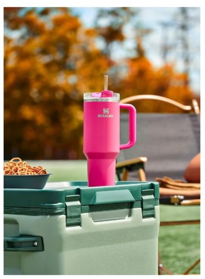 Stanley Quencher H2.0 FlowState Stainless Steel Vacuum Insulated Tumbler with Lid and Straw for Water, Iced Tea or Coffee, Smoothie and More, Rose Quartz, 40 oz Stainless Steel 32x15x 10cm - Image 3