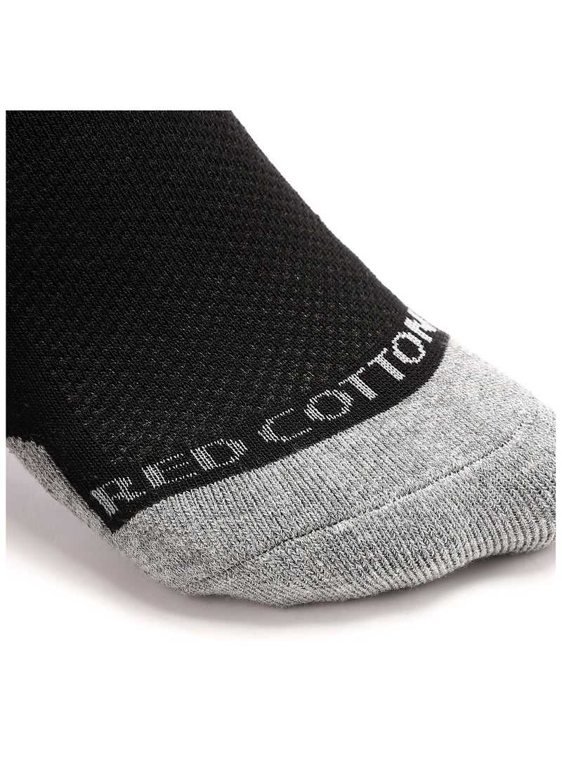 REDCOTTON Red Cotton-pack of 5 pieces Men's Plain Mid Calf Socks- multicolor  - Image 2