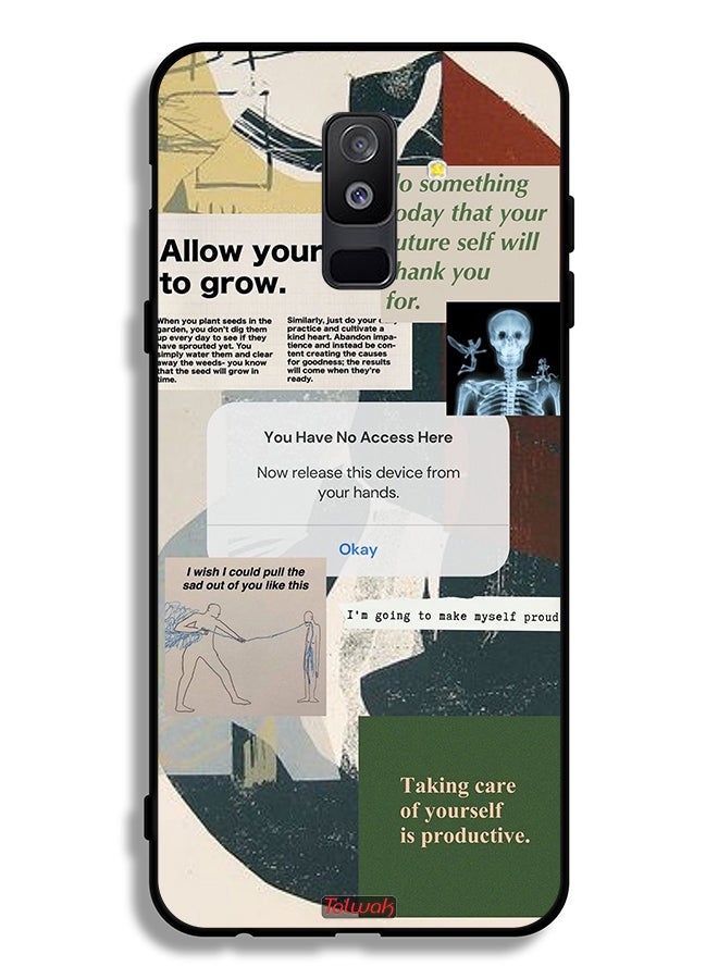 Tolwak Samsung Galaxy A6 Plus (2018) Protective Case Cover Allow Yourself To Grow - Image 1
