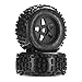 ARRMA AR510092 Dboots Backflip 38 Mt 6S RC Monster Truck Tire with Foam Insert Mounted On MultiSpoke Wheel 17Mm Hex Black Set of 2 - Image 2