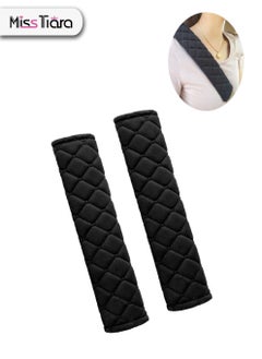MissTiara 2 Piece Universal Car Seat Belt Pads Cover Set Soft Comfort Helps Protect You Neck and Shoulder From The Seat Belt Rubbing  - Image 1