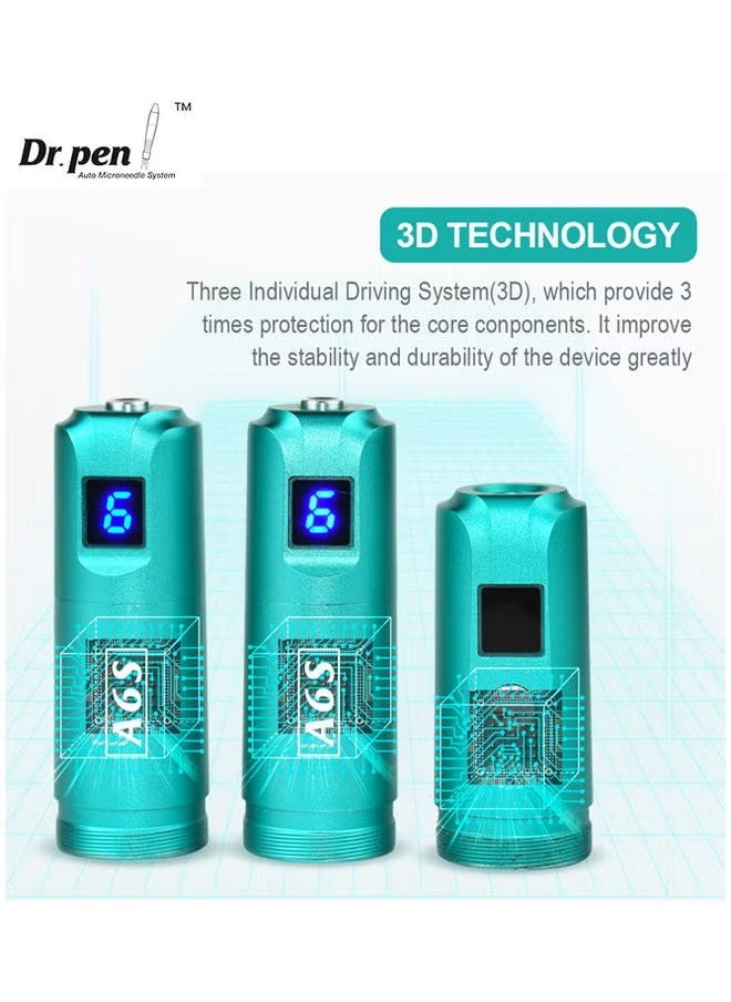 Dr.pen قلم المايكرونيدلنج المحترف ألتيمّا A6S أخضر  - Image 3