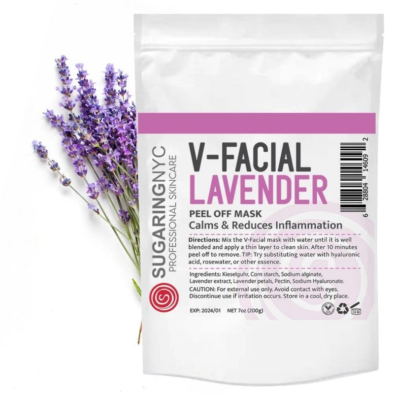 Sugaring NYC Vajacial Mask Lavender with Lavender Elements V-Facial 7oz 200g - Image 1
