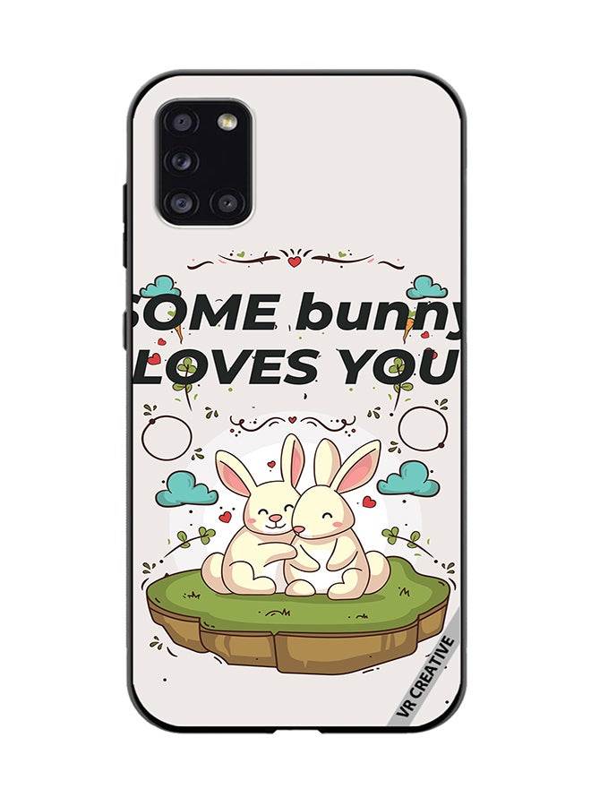VR CREATIVE Protective Case Cover For Samsung Galaxy A31 Love Bunny Design Multicolour - Image 1