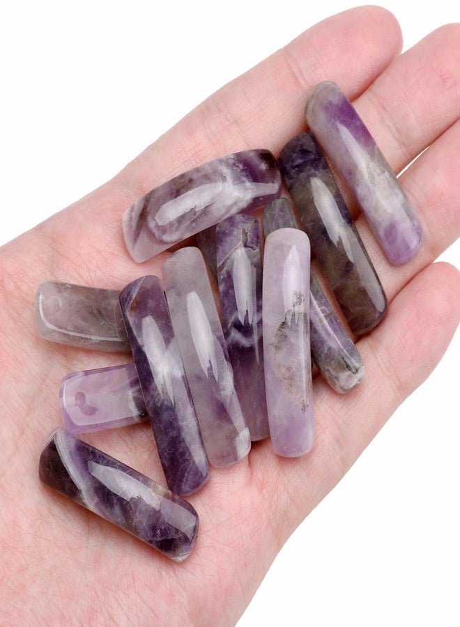 BEADIA Natural Curved Amethyst Stone Beads 36x10mm 4pcs for DIY Bracelet Jewelry Making - Image 4