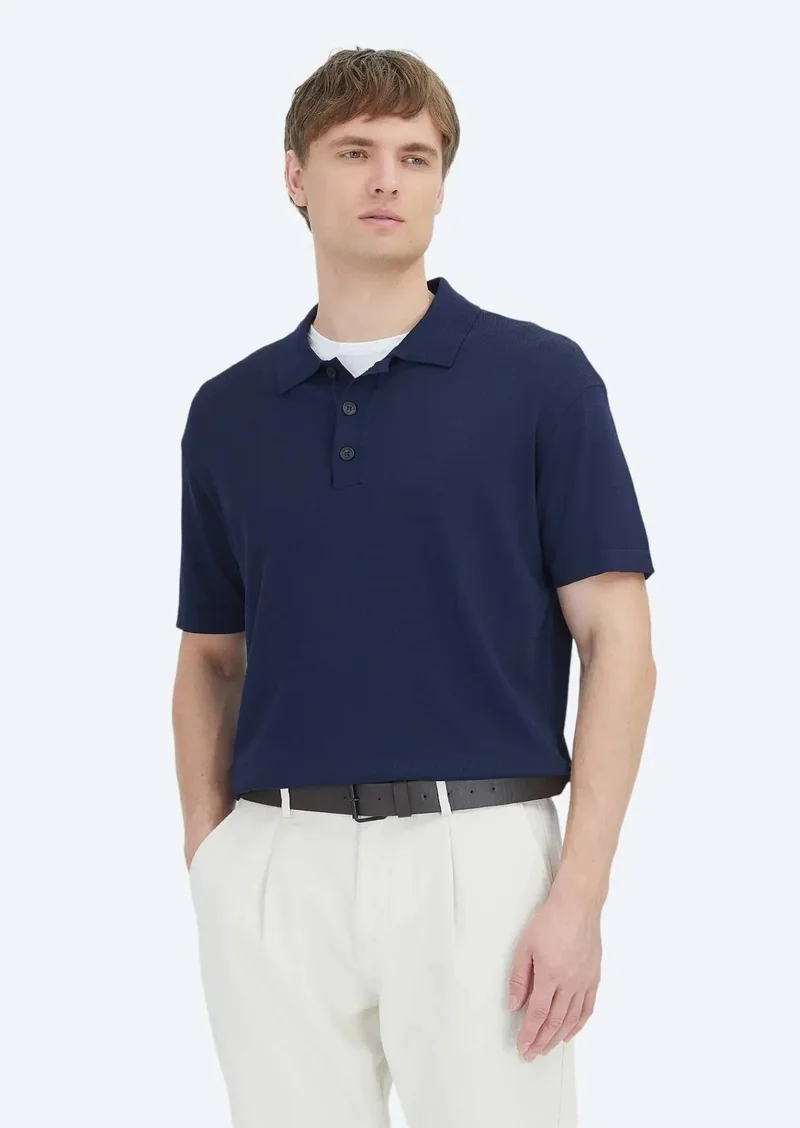 رامسي ملابس محبوكة باللون الأزرق الداكن