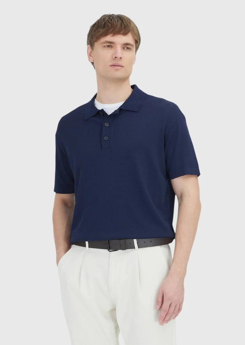 Ramsey Navy Blue Knitwear