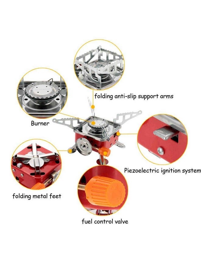 AASTIK SALES AASTIK Gas Stove Picnic Camping Stove Folding Furnace Gas Stove Outdoor Cooking Gas Burners Backpacking Furnace Butane Camping Ultra (LightGas stove+1Gas Canister)  - Image 3