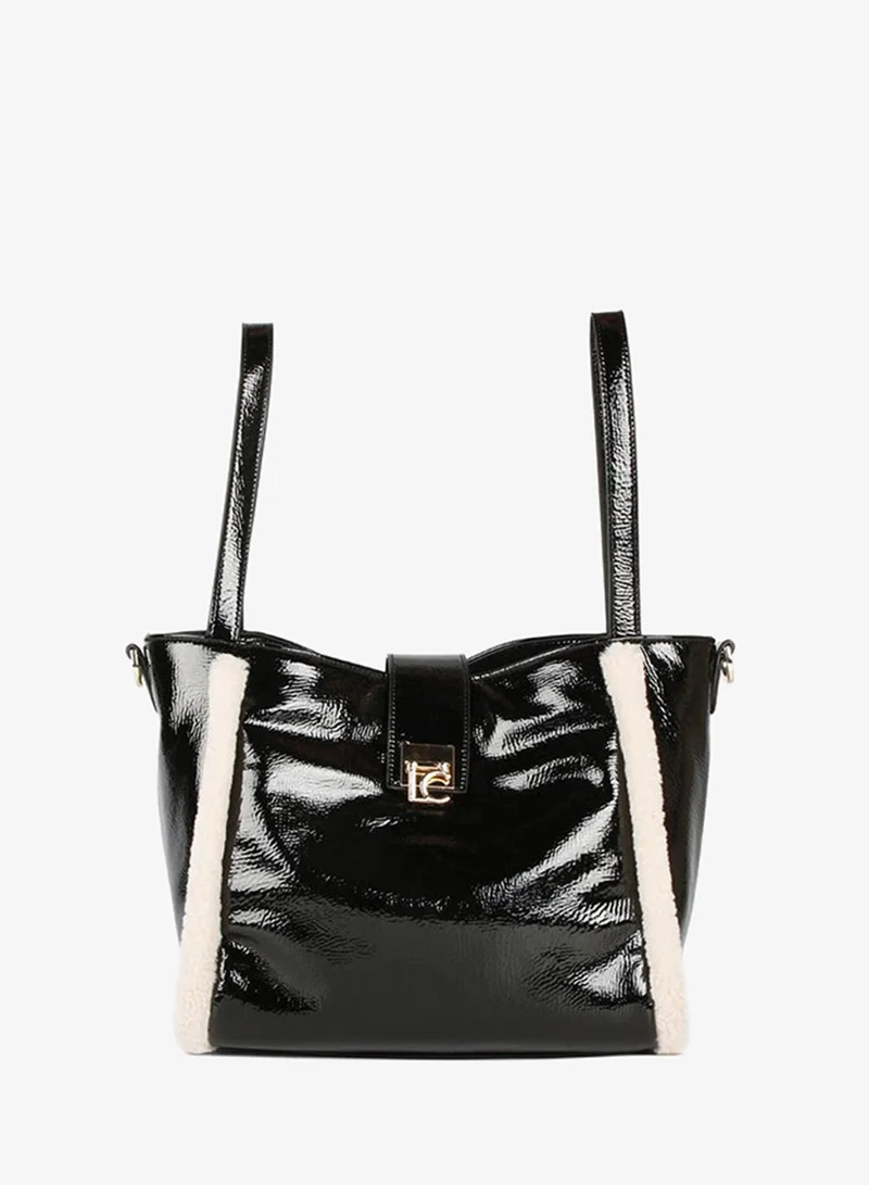 Lola Casademunt Shiny faux leather bag