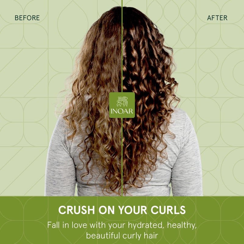 Inoar MEU Cacho MEU Crush Conditioner with Plant-Based Collagen & Vitamin E for Curly Hair Hydration & Definition, 16.9 fl.oz - Image 4