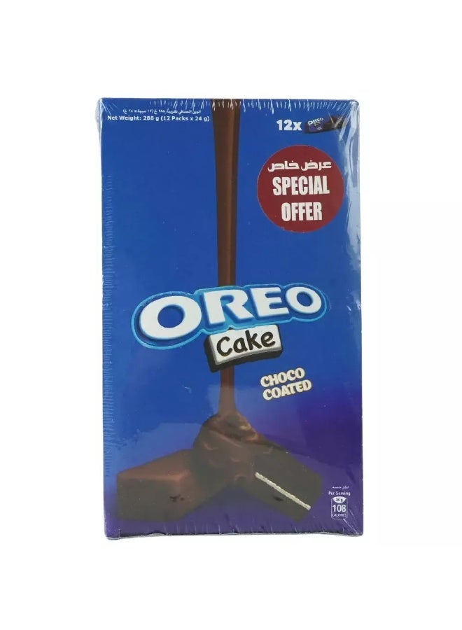 Oreo Cake with Chocolate Coated, 24gms Per Piece- Pack of 12 Pieces - Image 1