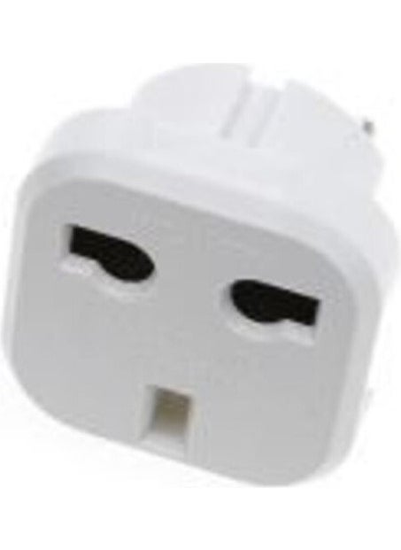 Axe Tools Ax Tools Universal English Converter White Male Electrical Grounded Socket Converter  - Image 3