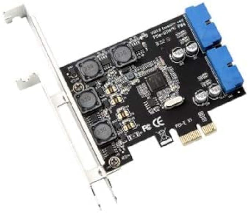 Mustpoint PCI-E X1 to 2 Ports 19 Pin USB 3.0 Header PCI Express to Dual 20 Pin USB 3.0 Card - Image 1