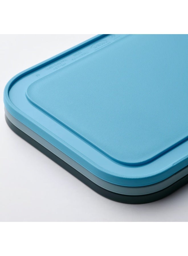 Baitique Chopping Board Set, Black-Blue/Grey-Blue/Light Blue, 22x16 cm – 3 Pack - Image 4