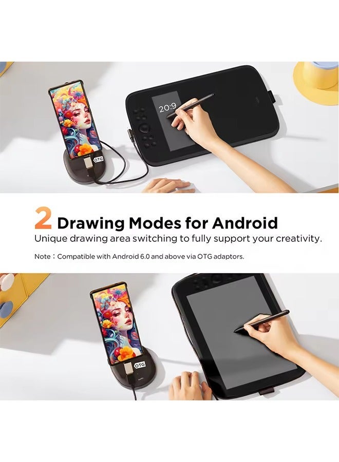 UGEE M908 Graphics Drawing Tablet 10 Inch 8 Hot Keys Scroll Wheel 16K Levels Pressure Compatible for Windows Mac Android - Image 5