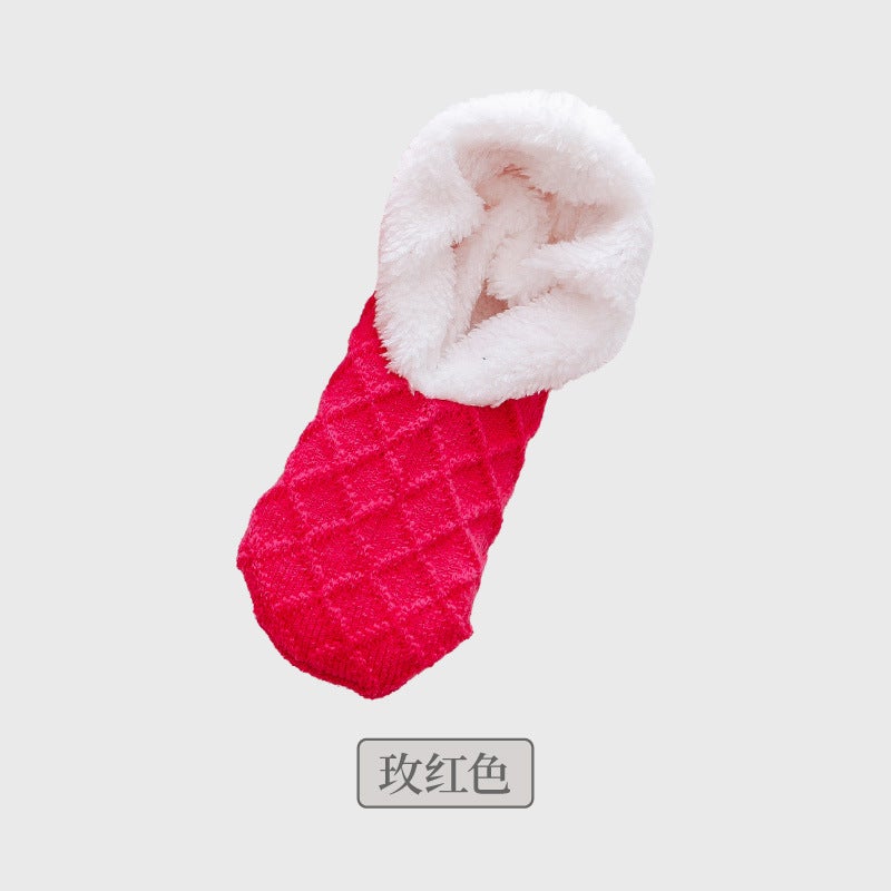 Winter Dormitory Home Foot Warmer Floor Socks Warm Skin-Friendly Lint-Free Confinement Socks Dispensing Non-Slip Socks Super Thick - Image 1
