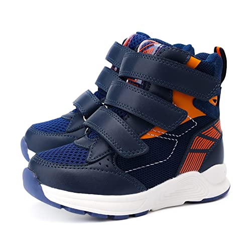 princepard Toddlers Orthopedic Shoes,Kids High Top Corrective Sneakers with Arch & Ankle Support for Girls and Boys to Correct Foot Problems Blue - Image 4