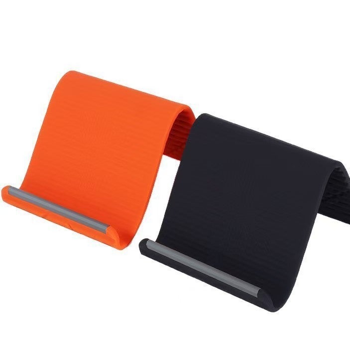 Flexible Silicone Desktop Phone Stand Foldable for Tablet and Laptop - Anti-Shake