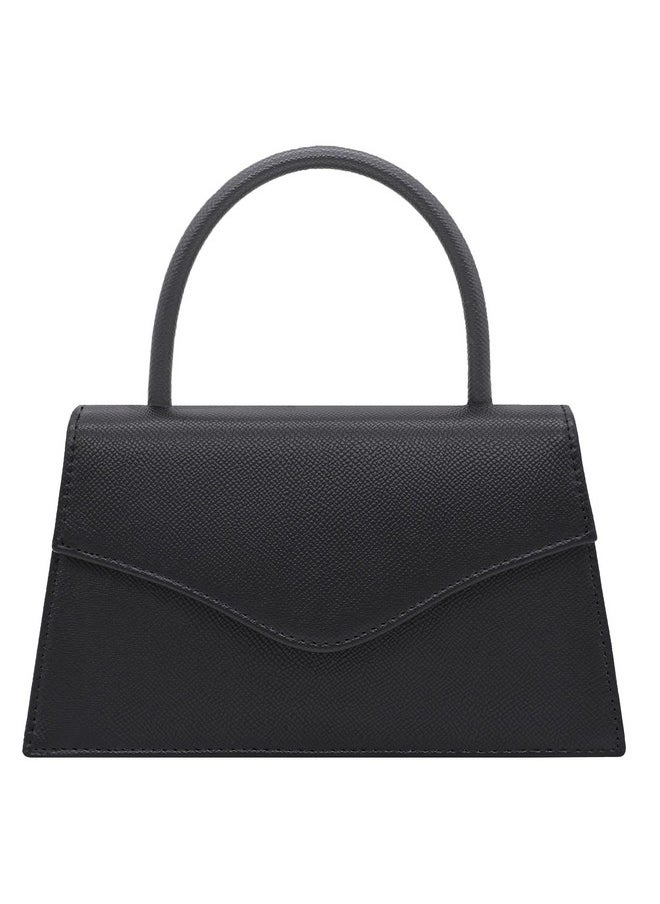 Milisente - Women'S Evening Bag Bridal Party Clutch Purses Cocktail Prom Handbags With Faux Leather(Embossed Black) - Image 1