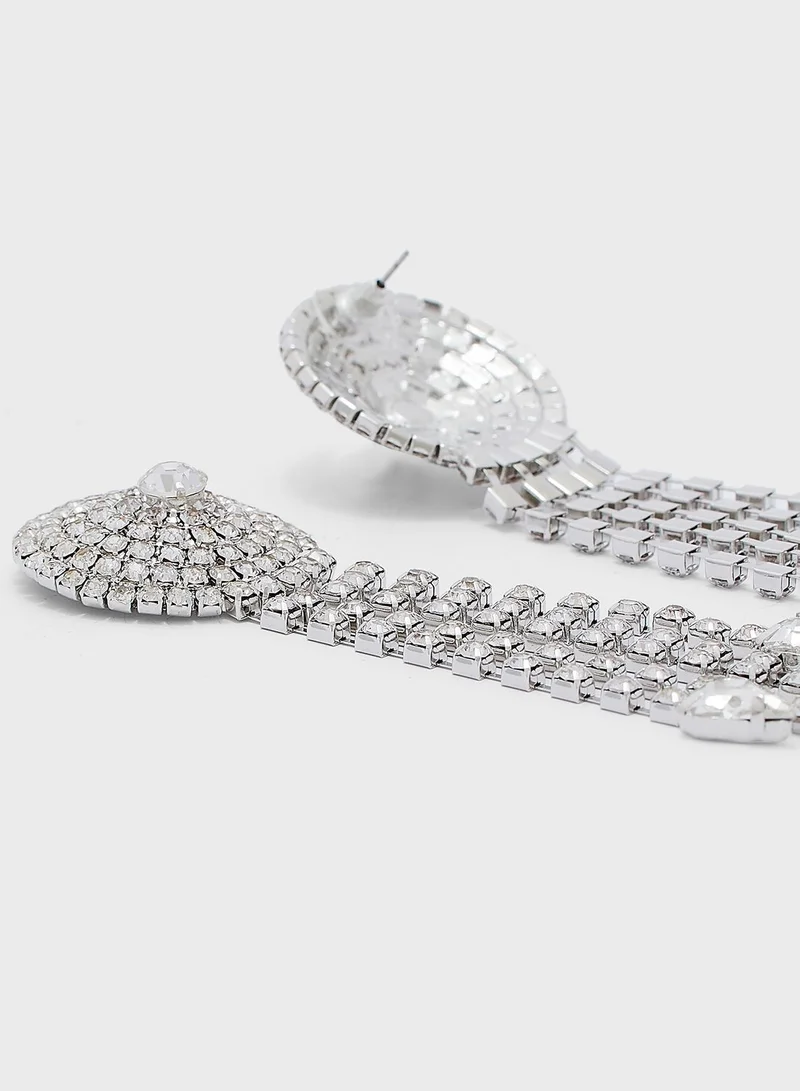 Khizana Jewelled Disc Statement Earrings