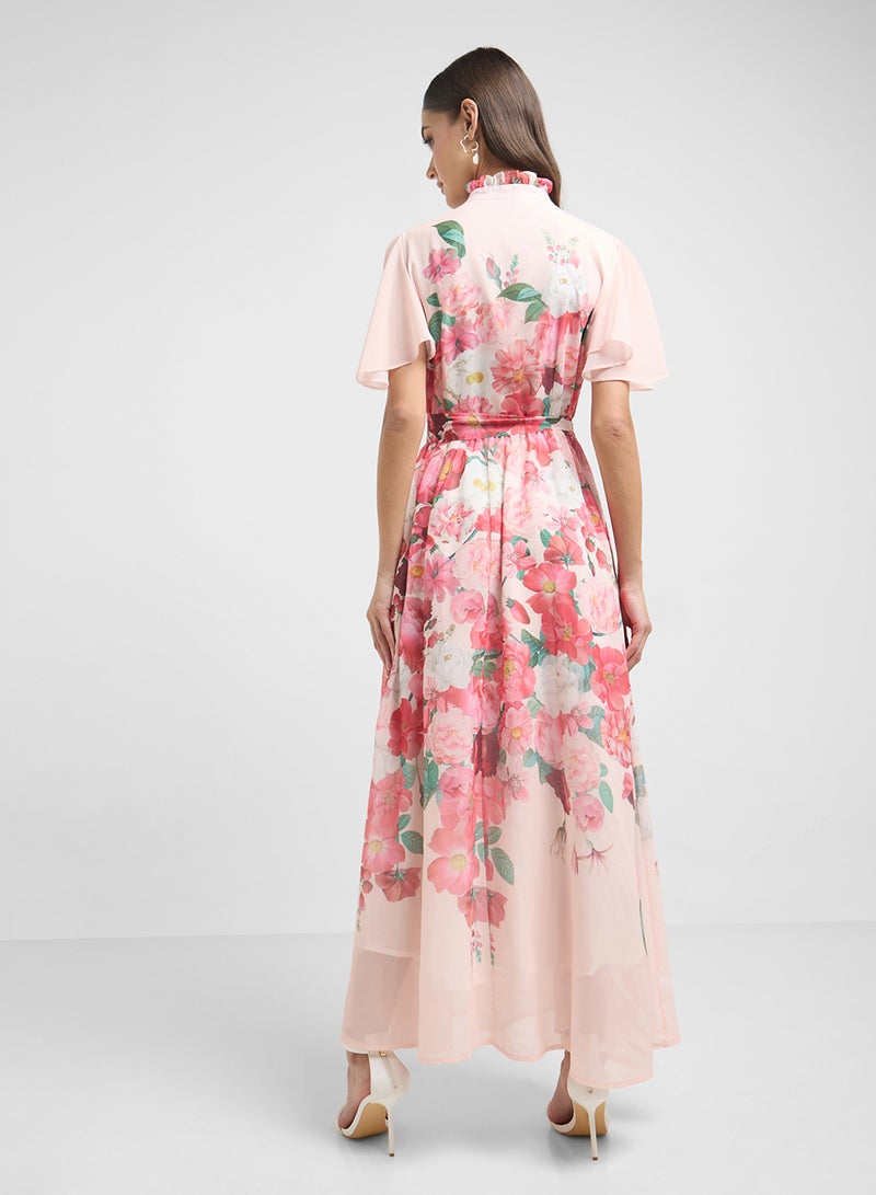 ايلا فستان شيفون بنقشة الزهور - Image 2