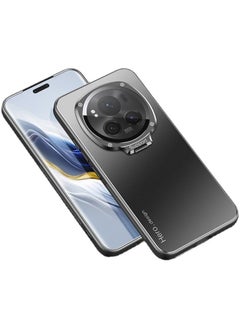Compatible with Honor Magic 6 Pro 5G Case Magnetic Metal Lens Bracket Protective Cover For Honor Magic 6 Pro (Black)