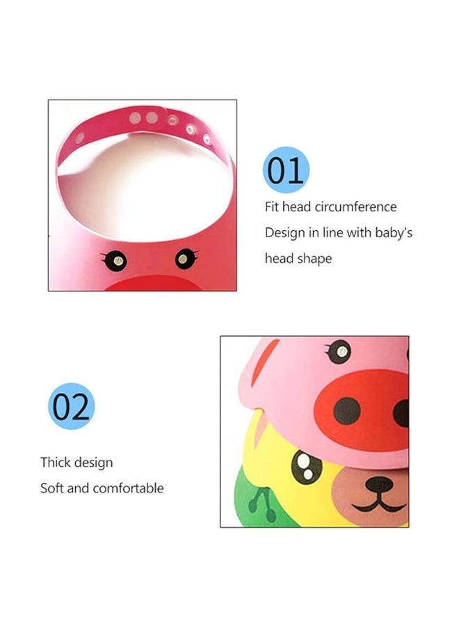 MiniMe Kids Foam Shampoo Visor | Animal Face Design | Adjustable Snap Fit | 6-96 Months | Waterproof EVA Foam | Prevents Water & Shampoo Entry | Easy to Clean - Image 2