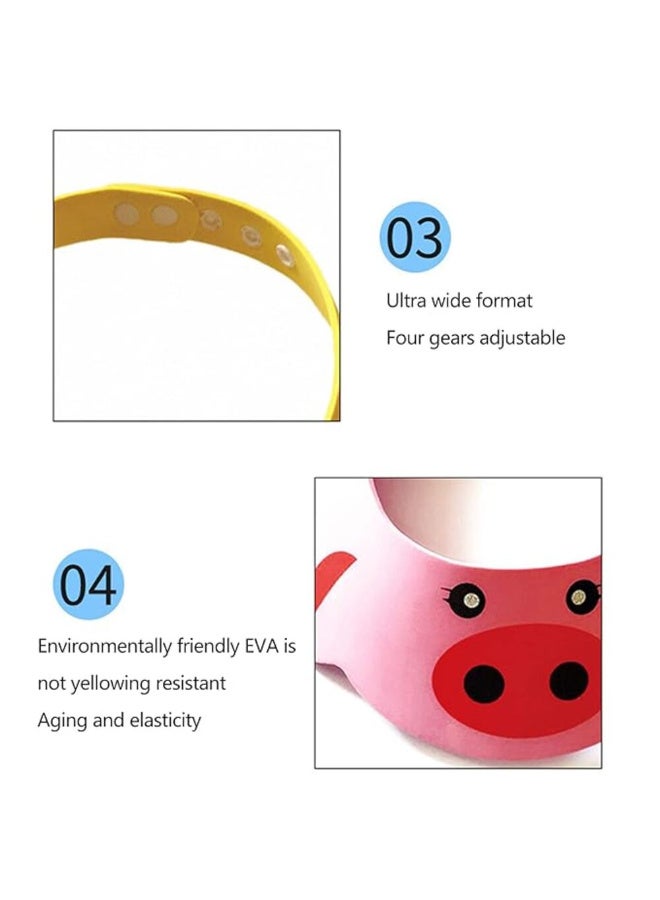 MiniMe Kids Foam Shampoo Visor | Animal Face Design | Adjustable Snap Fit | 6-96 Months | Waterproof EVA Foam | Prevents Water & Shampoo Entry | Easy to Clean - Image 3
