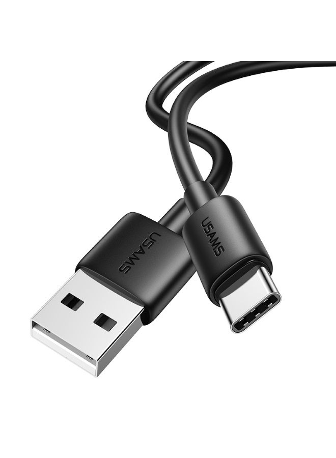 USAMS SJ708 Type-C 3A Fast Charging Data Cable - YD Series 1M - Blac - Image 2