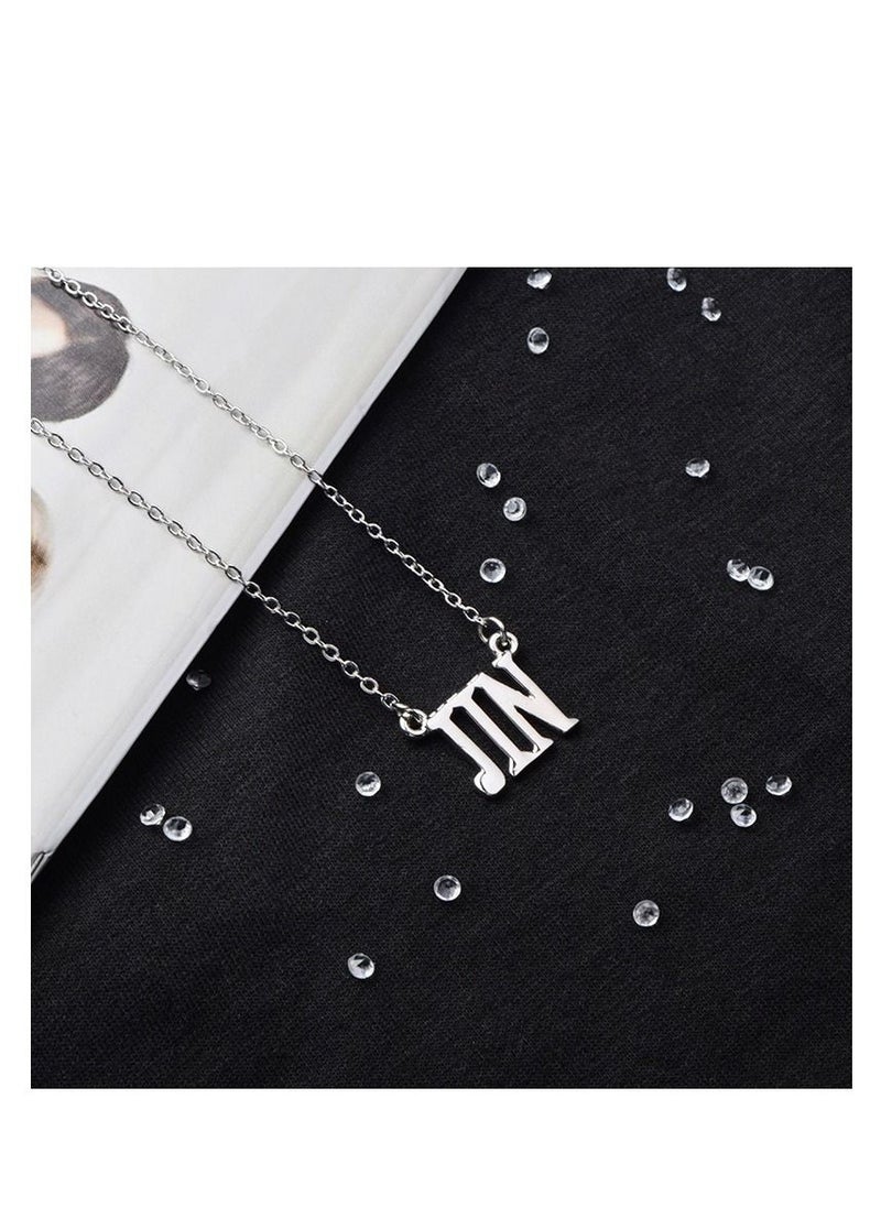 Y&D - BTS Combination Steel Plate Pendant Necklace - Image 1