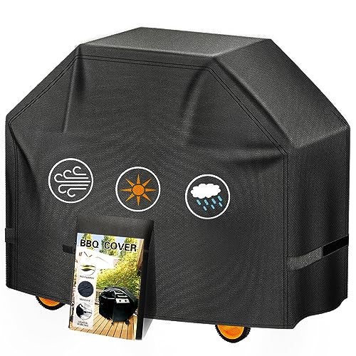Aoretic Grill Cover, 58 inch Heavy Duty BBQ Gas Grill Cover for Outdoor Grill, Charbroil Barbecue Waterproof for Weber Char-Broil Monument, Dyna-glo Nexgrill T-Spun Polyester - Image 1