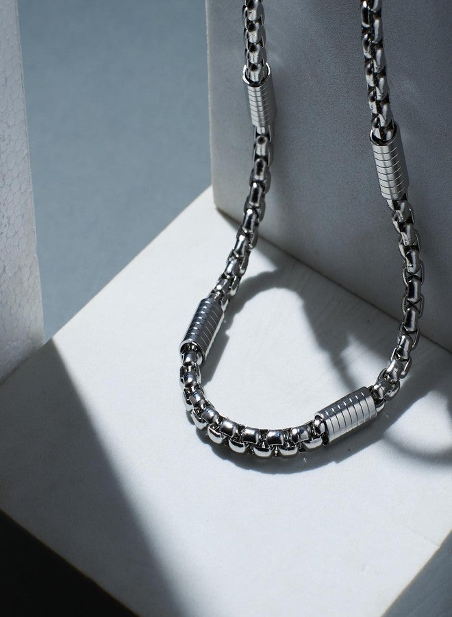 SALTY ALPHA Anti Tarnish Stainless Steel Sleek Neck Chain for Men | Stylish Necklace | Jewellery Accessories for Boys | Minimal Jewelry | Gifts for Boyfriend & Husband | Marriage, Birthday | Gift for Valentine Day - Image 3