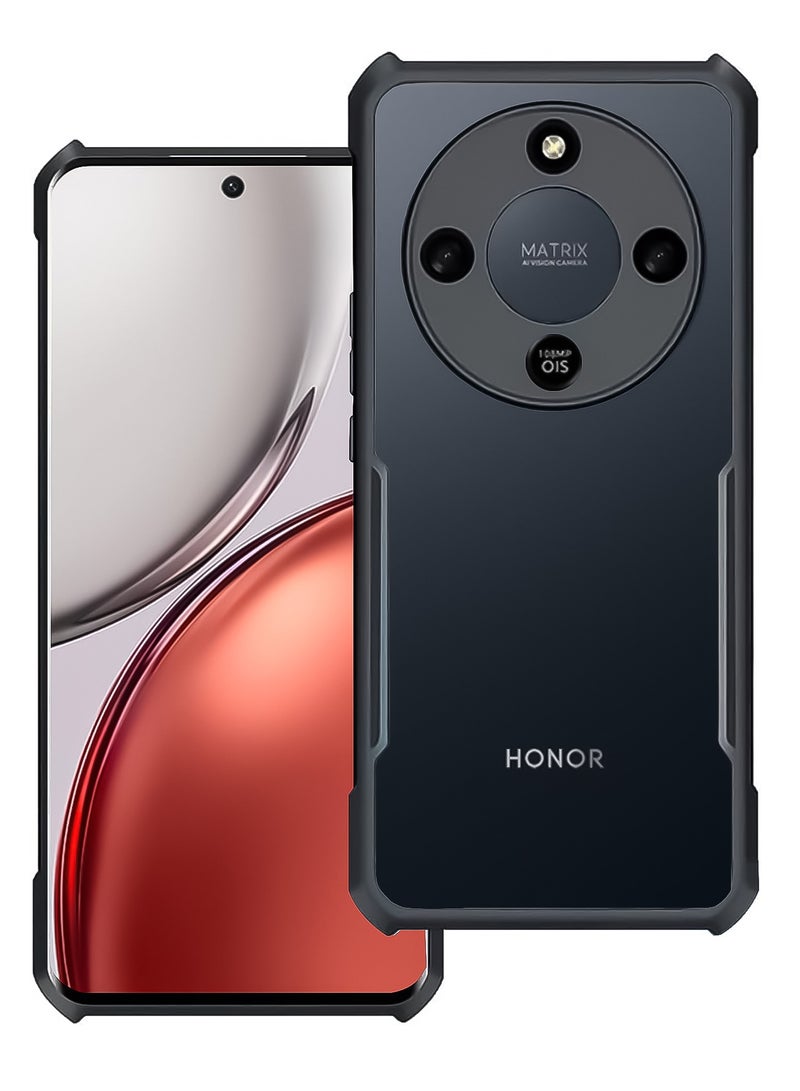 غطاء لهاتف Honor X9d، غطاء خلفي مقاوم للصدمات من TPU+PC، تصميم إطار مرتفع للعدسة لحماية العدسة من الخدوش بفعالية، غطاء نحيف مضاد للاصفرار لحماية الهاتف. - Image 1