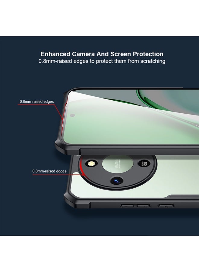 غطاء لهاتف Honor X9d، غطاء خلفي مقاوم للصدمات من TPU+PC، تصميم إطار مرتفع للعدسة لحماية العدسة من الخدوش بفعالية، غطاء نحيف مضاد للاصفرار لحماية الهاتف. - Image 2