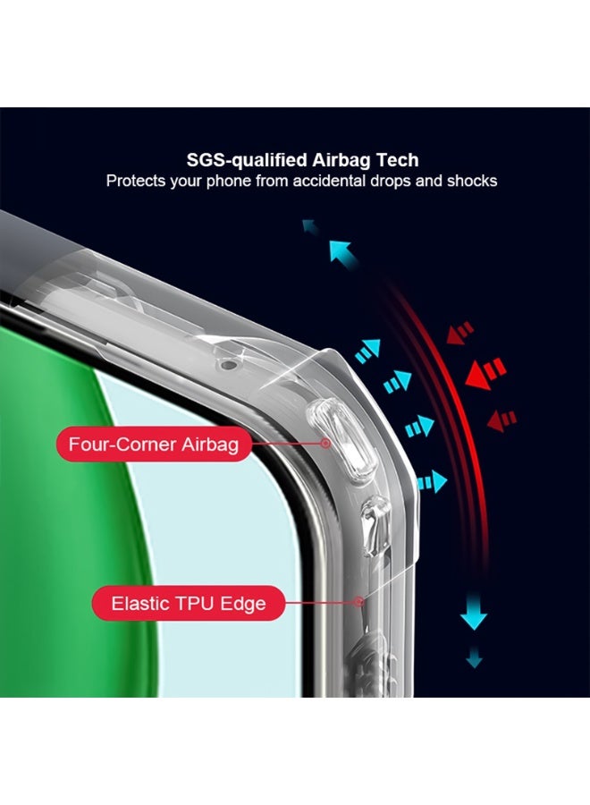 غطاء لهاتف Honor X9d، غطاء خلفي مقاوم للصدمات من TPU+PC، تصميم إطار مرتفع للعدسة لحماية العدسة من الخدوش بفعالية، غطاء نحيف مضاد للاصفرار لحماية الهاتف. - Image 3