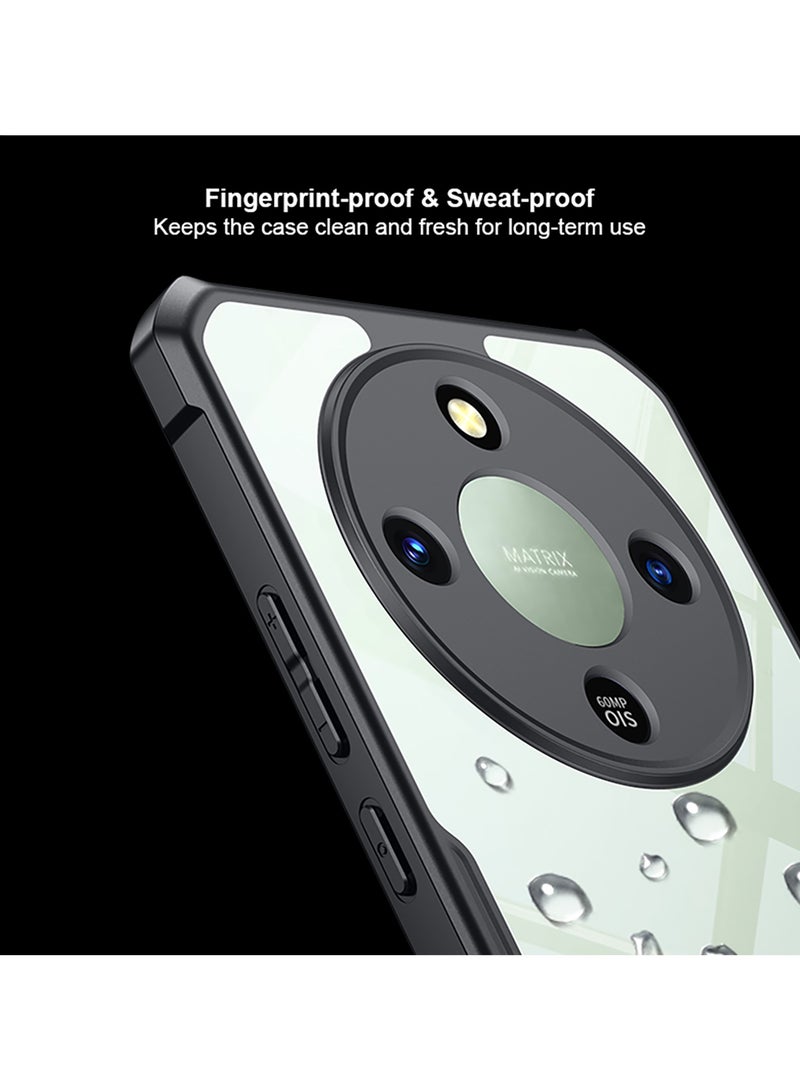غطاء لهاتف Honor X9d، غطاء خلفي مقاوم للصدمات من TPU+PC، تصميم إطار مرتفع للعدسة لحماية العدسة من الخدوش بفعالية، غطاء نحيف مضاد للاصفرار لحماية الهاتف. - Image 4