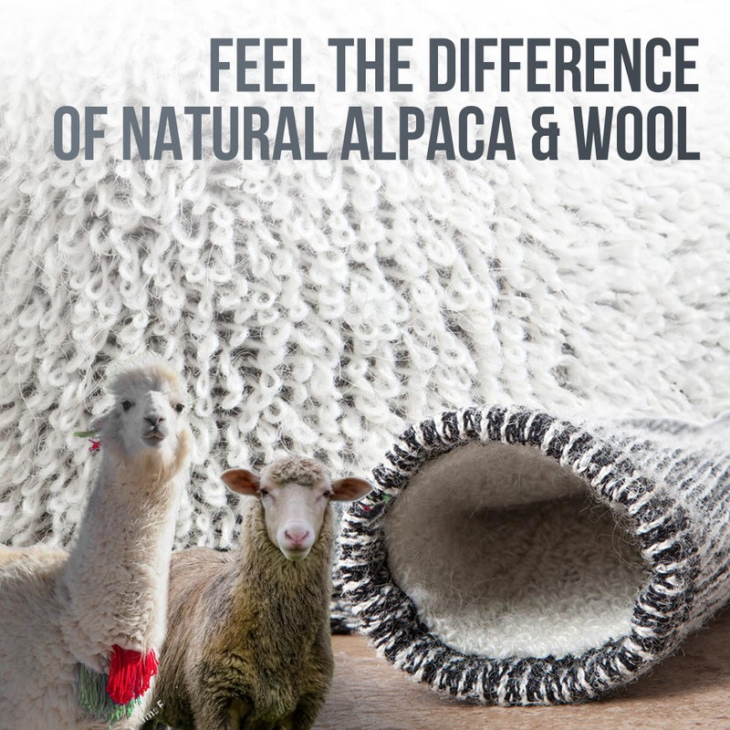 Desert Breeze Distributing Alpaca Merino Wool Crew Socks, Alpaca Wool Socks for Men & Women, Moisture Wicking, Cushioned Hiking Socks, Thick, Breathable Merino Wool, Made in USA, Anti-Blister, Cold Weather Use, Timberline MED - Image 5