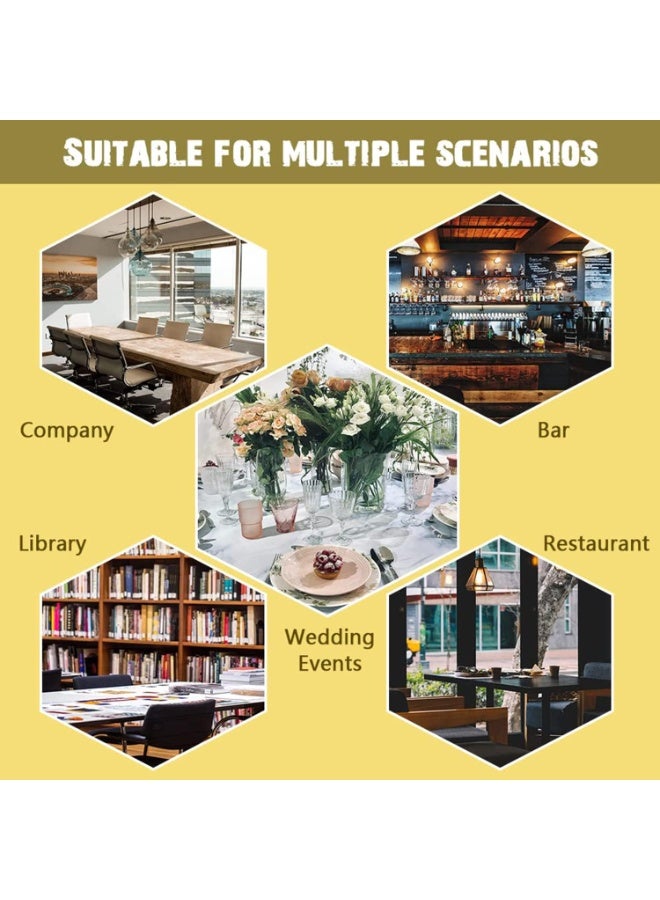 Relex Pack of 5 Acrylic Sign Holder, Double Sided Acrylic Table Top Display Stand, Menu Displays for Restaurant, Hotel, Promotions, Photo, Documents and More - Image 5