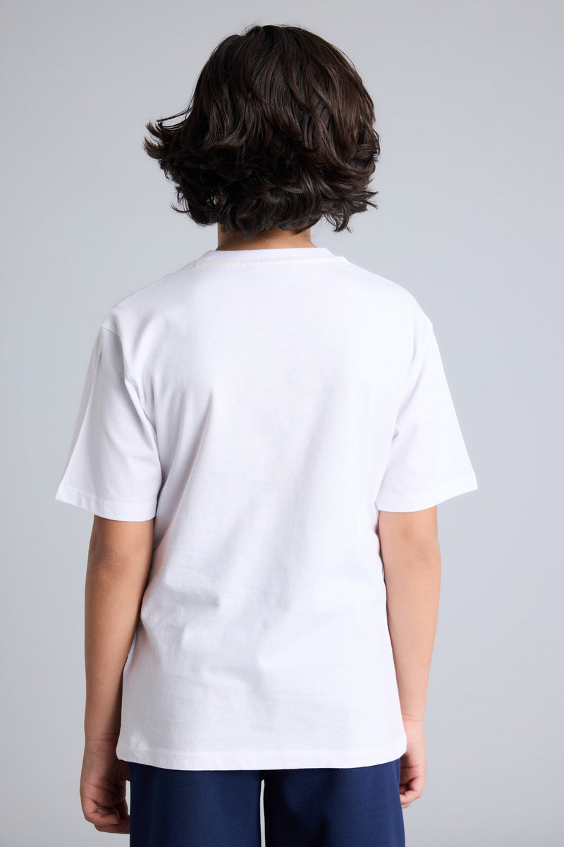 DeFacto White Boy Boy New Regular Fit Short Sleeve T-Shirt Casual - Image 5