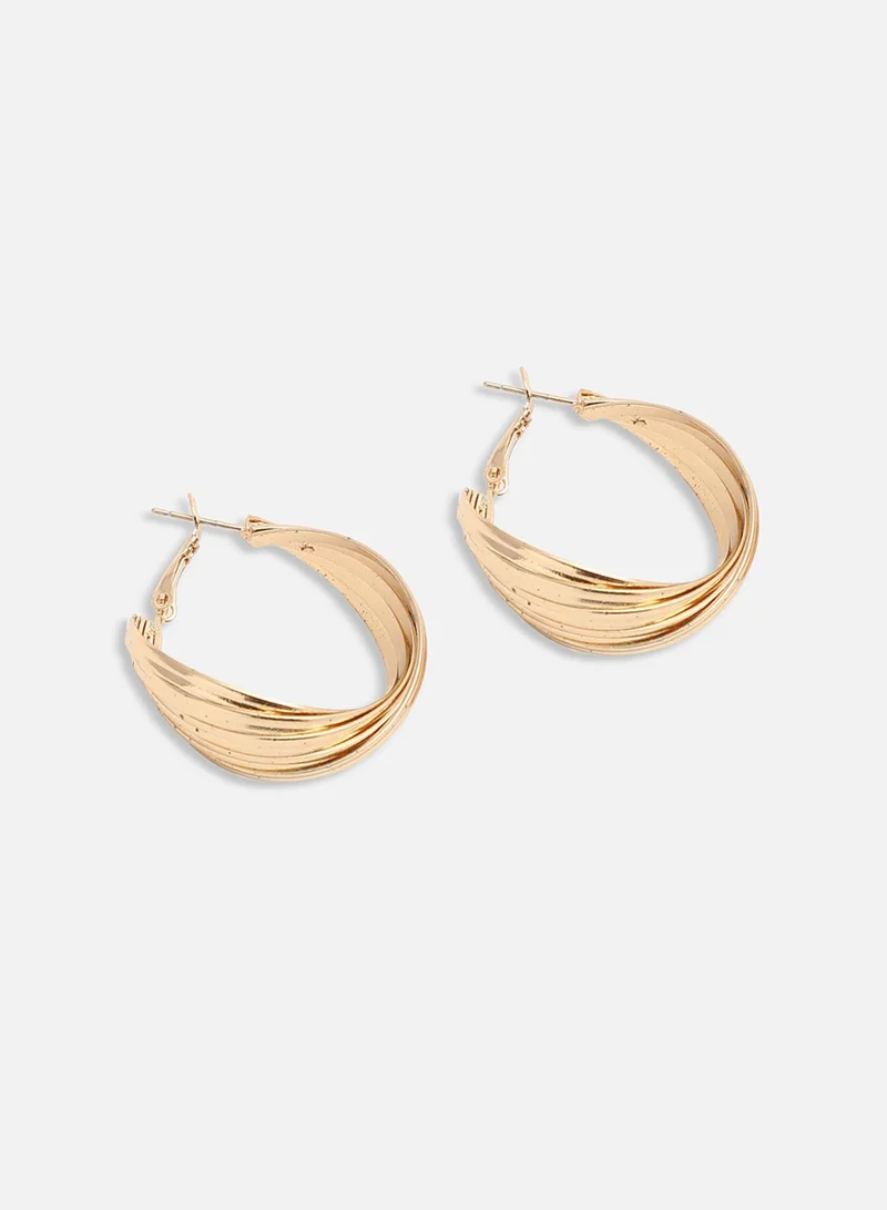 SOHI Party Artificial Hoop Earring Jewellery