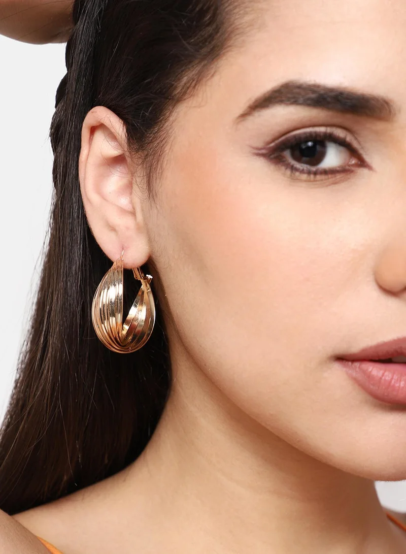 SOHI Party Artificial Hoop Earring Jewellery