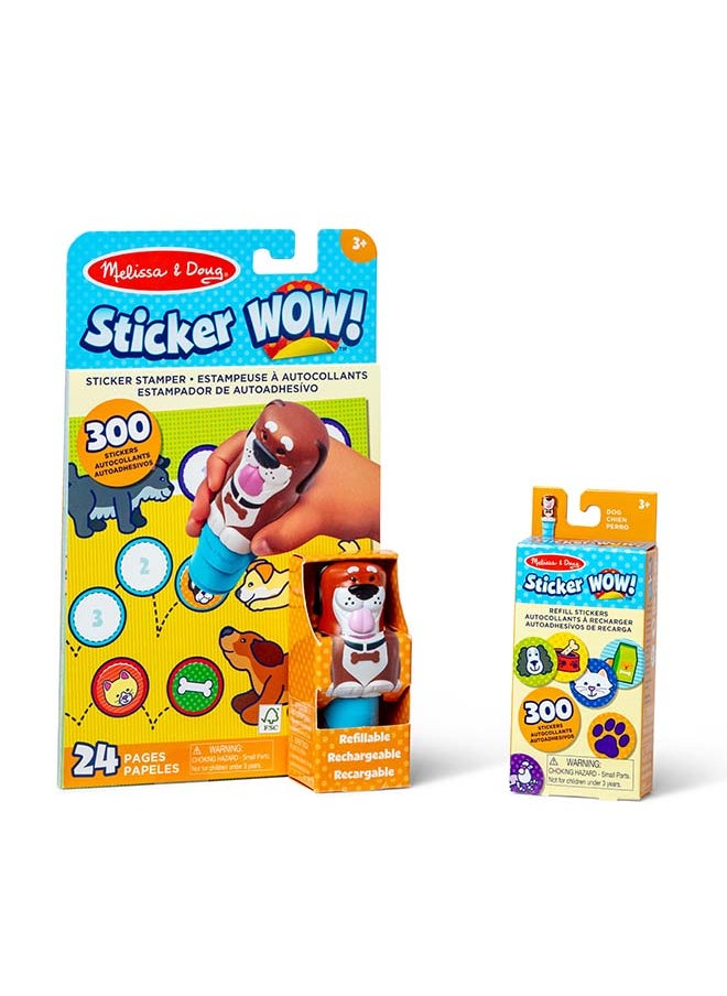 Melissa & Doug - ملصق WOW! حزمة الكلب (طابع ملصق، لوحة أنشطة وعبوة إضافية) - Image 1