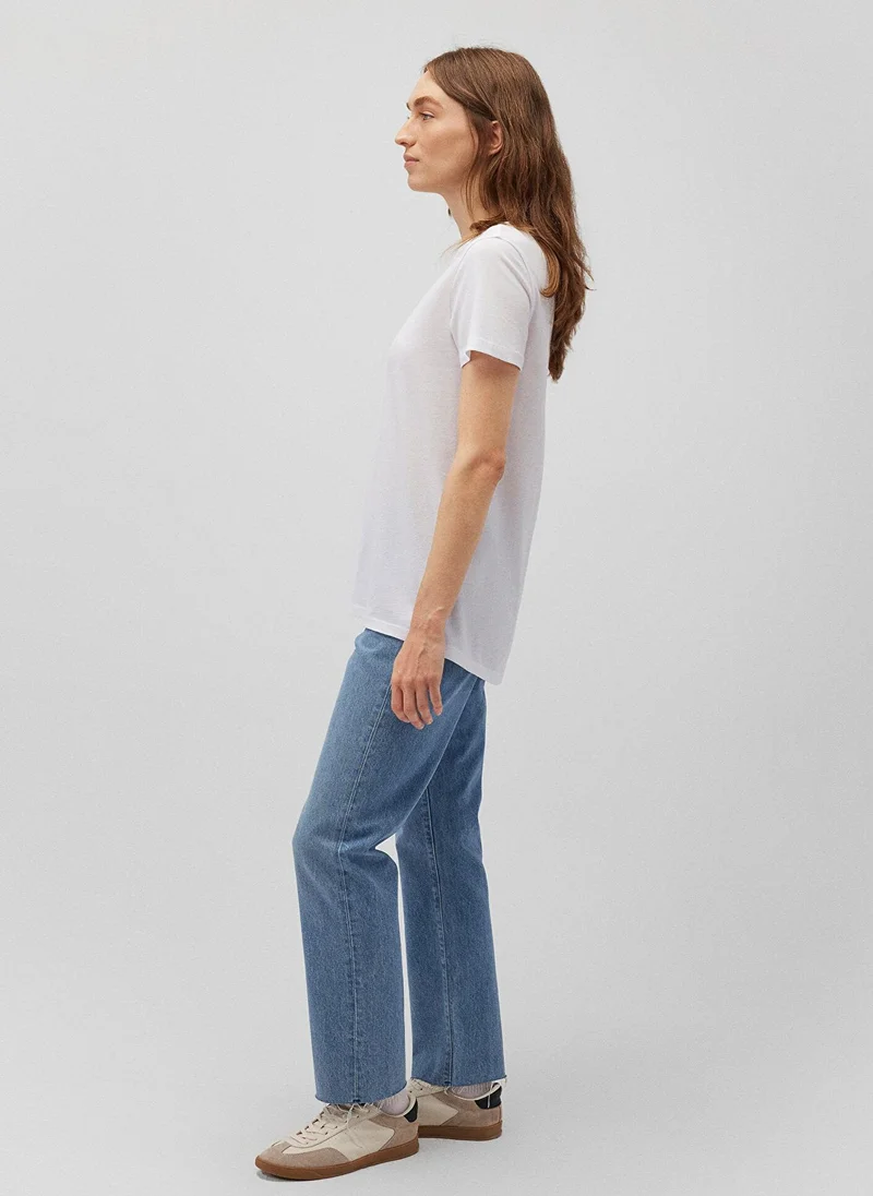 مافي White Basic T-Shirt