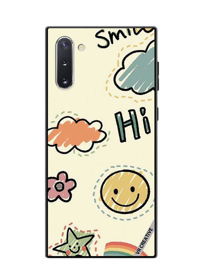 VR CREATIVE Protective Case Cover For Samsung Galaxy Note10 5G Smile Design Multicolour - Image 1