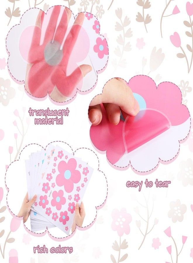 تاوباري 288 قطعة من ملصقات جدارية على شكل زهور لطيفة من طراز Y2k، ملصقات جدارية ملونة على شكل زهور، ملصقات فينيل سهلة اللصق، ملصقات أنيقة على طراز الهيبي، ديكور جداري جمالي على شكل زهور لغرف الأطفال والمراهقين (ألوان أنيقة). - Image 3