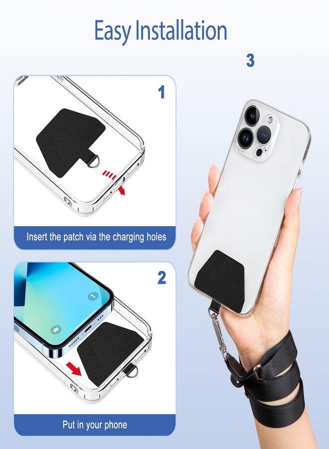 Doormoon Phone Lanyard, Universal Adjustable Neck Strap for Phone Case Keys ID Badges Cell Phone Lanyard Compatible with iPhone, Samsung, Most Smartphones, 2 Pack, Black Black - Image 5